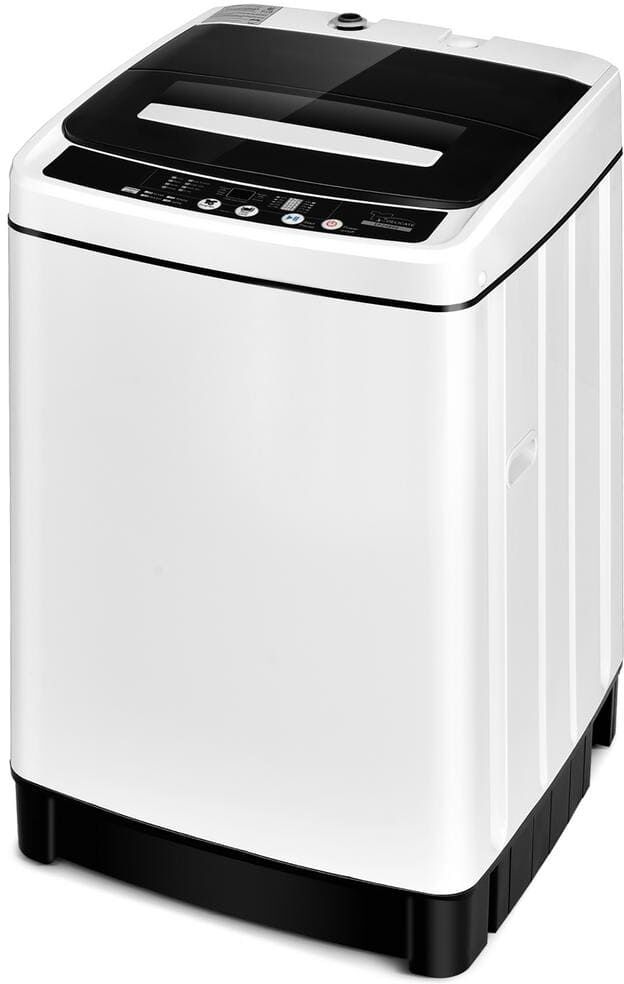 Portable Washing Machine: Top 10 Models & Buyer's Guide 44 Costway 1.5 cu. ft. High Efficiency Full-Automatic Portable Top Load Washer Dryer with Child Lock in White-UL and ETL Certified