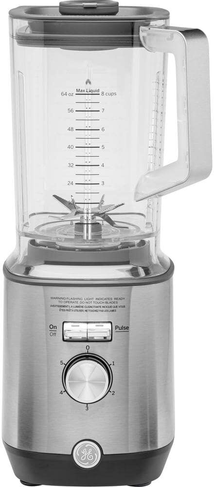 GE 64-oz. 5-Speed Stainless Steel Blender with Personal Blender Cups