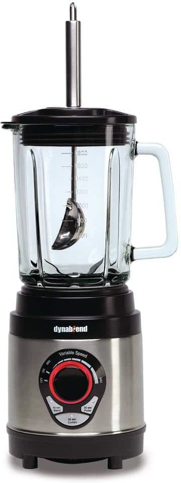 Tribest Dynablend 60 oz. 3-Speed Black Stainless Steel Clean Blender