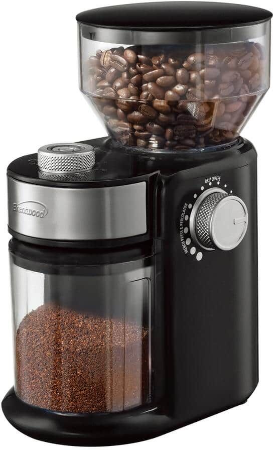 Brentwood 8 oz. Automatic Burr Coffee Grinder Mill in Black