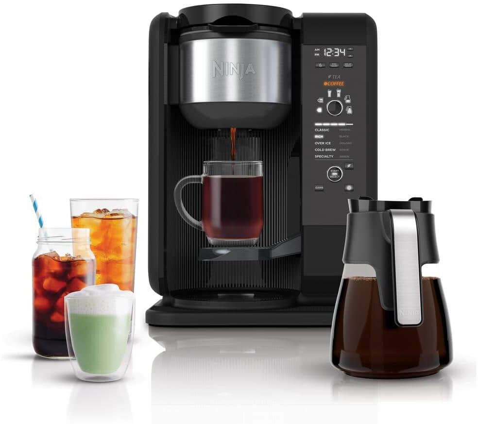 NINJA 6.25-Cup Hot and Cold Brew Programmable Black Drip Coffee Maker (CP301)