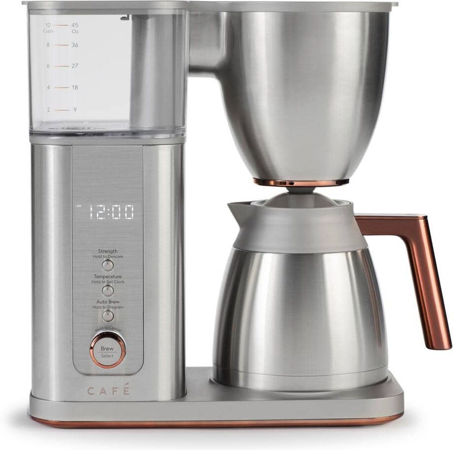 Cafe 10 Cup Stainless Steel Specialty Drip Coffee Maker with Insulated Thermal Carafe, and WiFi connected