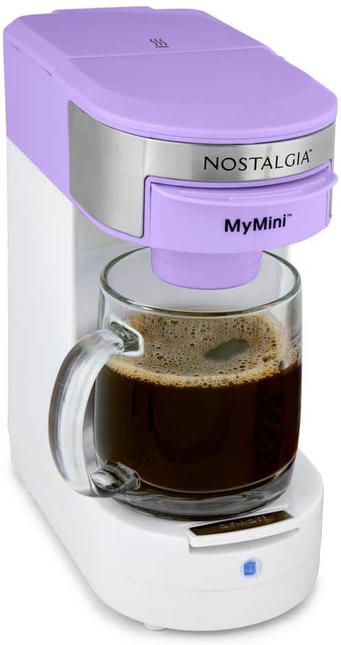 Nostalgia 14-Cup Lavender Single Serve Coffee Maker