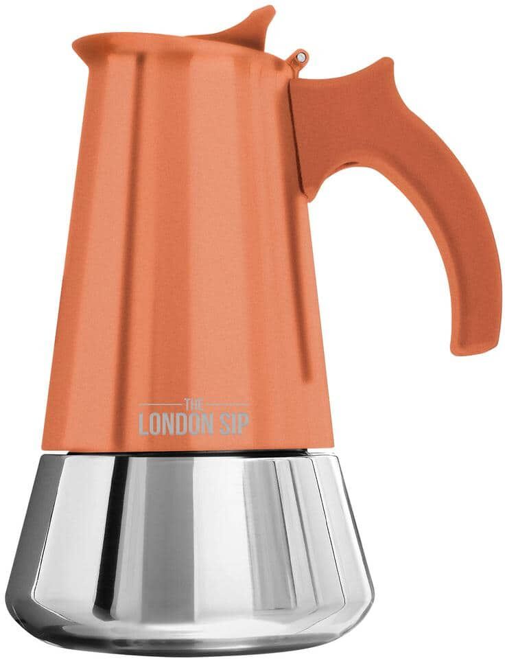 The London Sip London Sip Stovetop Espresso Maker, Copper, 6-Cup