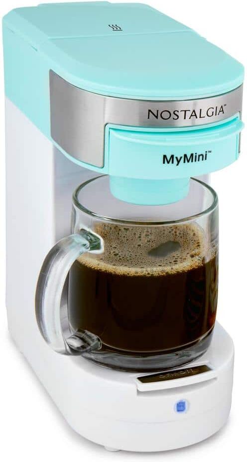 Nostalgia 14-Cup Aqua Single Serve Coffee Maker