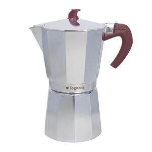 Tognana Extra Style Aluminum 12-Cup Coffee Maker, Silver
