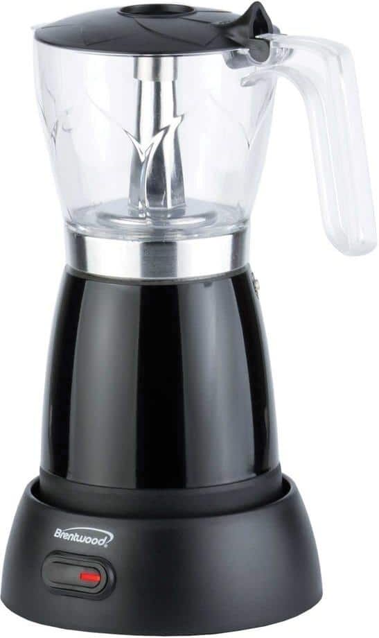 Brentwood 6-Cup Black Espresso Machine