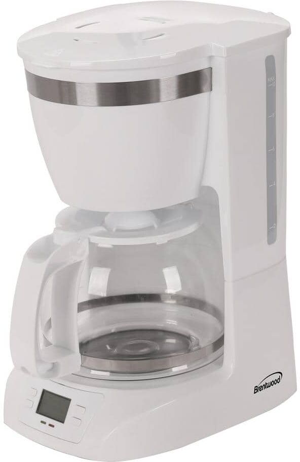 Brentwood Appliances 10-Cup White Digital Coffee Maker