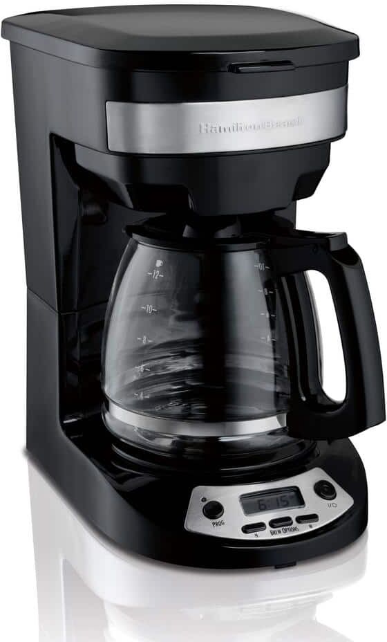 Hamilton Beach 12 Cup Black and Stainless Steel Programmable Coffee Maker