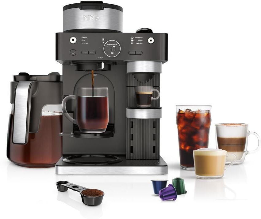 Elevate Your Morning Brew: Best Coffee Maker: Top 10 Picks Ninja CE251, Bonavita, Breville & More 24 NINJA Espresso & Coffee System, Single-Serve & Nespresso Capsule Compatible, 12- Cup Black Stainless Steel Coffee Maker CFN601