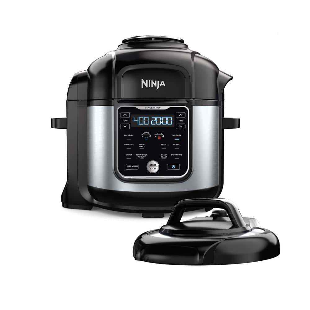 NINJA Foodi 8 qt. XL 12-in-1 Stainless Steel Electric Multicooker Air Fryer Pressure Cooker (OS401)