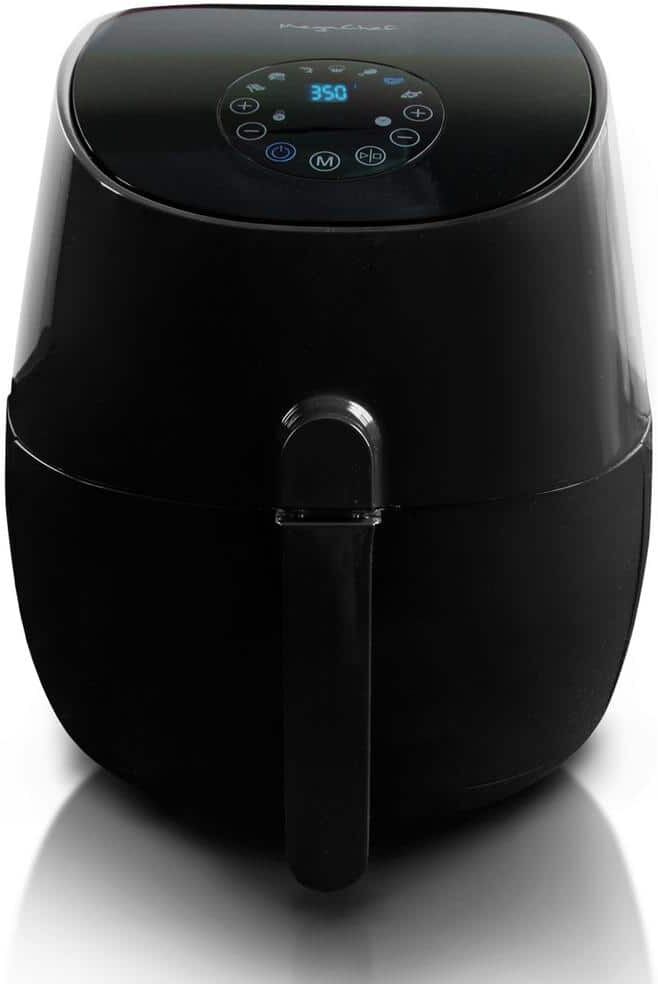 MegaChef 3.5 Qt. Sleek Black Electric Multi-Cooker and Air Fryer