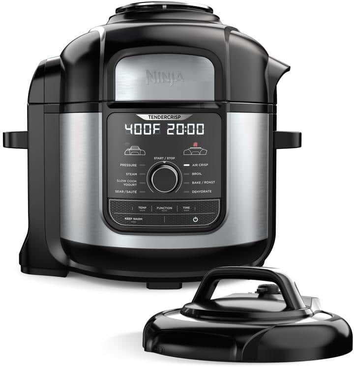 NINJA Foodi 8 Qt. Stainless Steel Pressure Cooker and Air Fryer