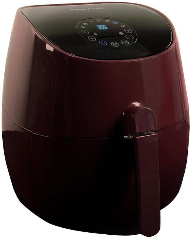 MegaChef 3.5 Qt. Burgundy Electric Multi-Cooker and Air Fryer