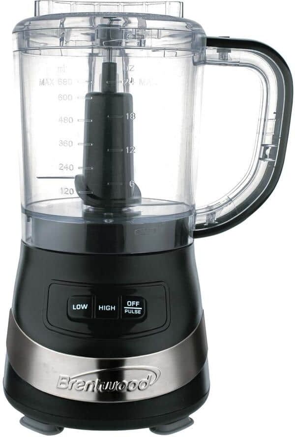 Brentwood Appliances 3-Cup Black Food Processor