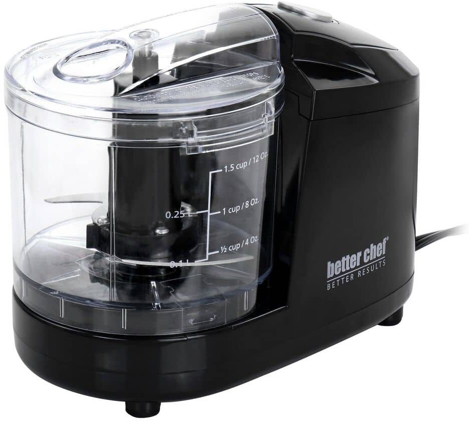 Best Food Processors: Top 10 Picks & Buyers Guide 57 Better Chef 1.5-Cup Safety Lock Compact Chopper Food Processor in Black
