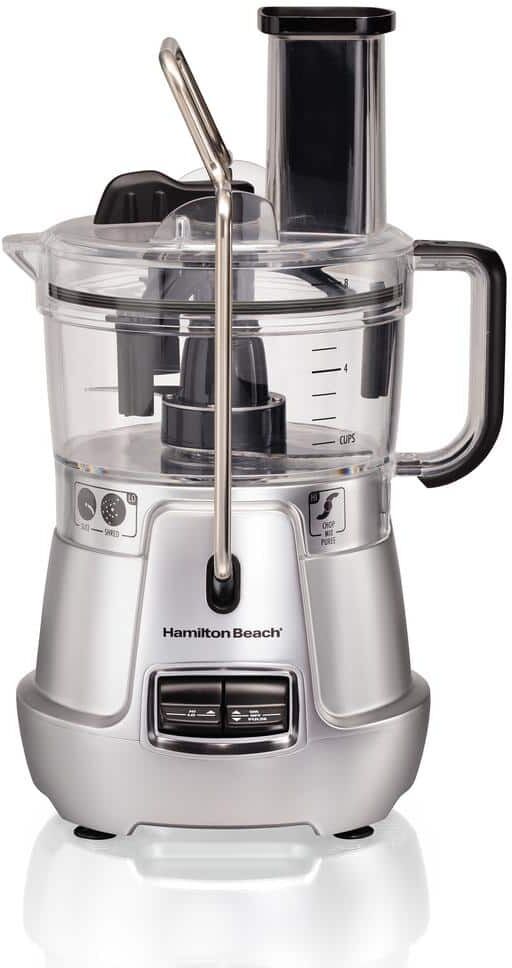 Best Food Processors: Top 10 Picks & Buyers Guide 53 Hamilton Beach Stack & Snap 8-Cup 3-Speed Silver Food Processor with Built-in Bowl Scraper