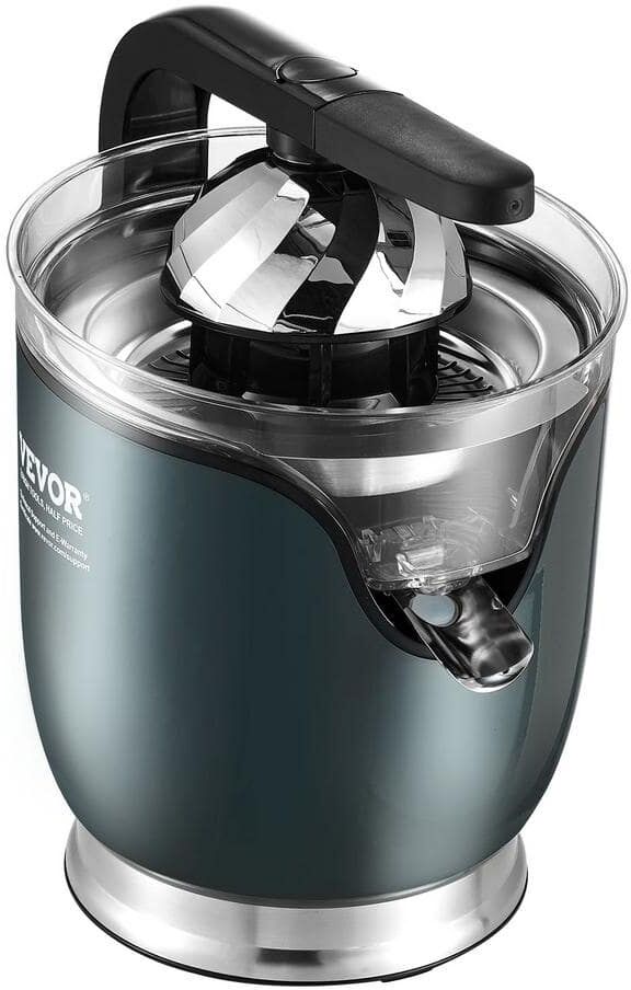 VEVOR Electric Citrus Juicer, Orange Juice Squeezer with 2-Size Juicing Cones, 150W Stainless Steel Orange Juice Maker