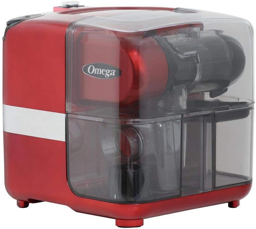 Omega Red Cold Press 365 Masticating Slow Juicer with On-Board Storage