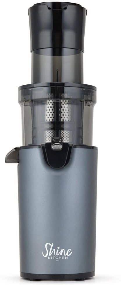 SJX-1 Gray Easy Cold Press Juicer with XL BPA-Free Feed Chute and Compact Footprint