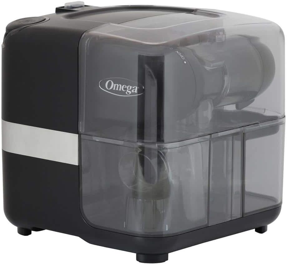 Omega Cold Press Matte Black 365 Masticating Slow Juicer with On-Board Storage