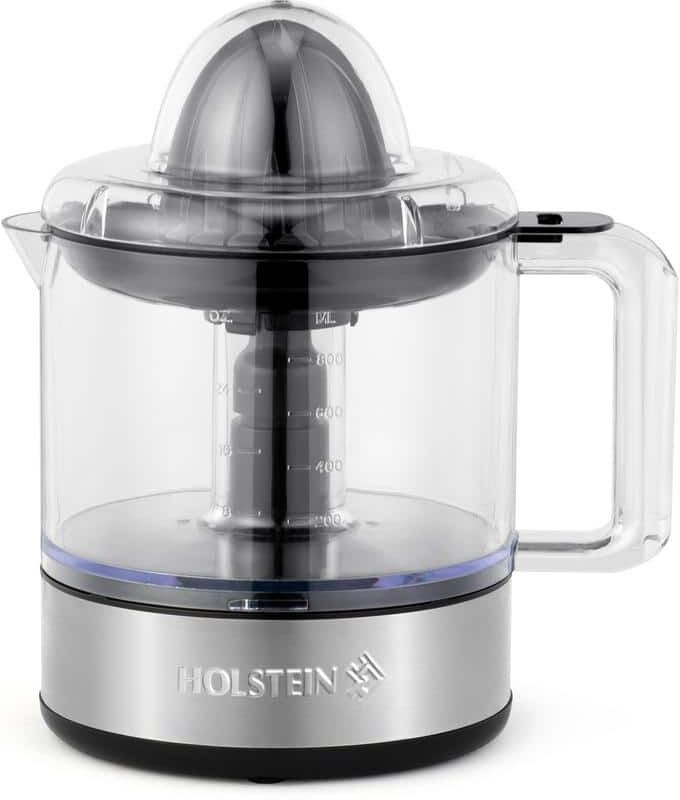 HOLSTEIN HOUSEWARES 25 oz. Stainless Steel Electric Citrus Juicer