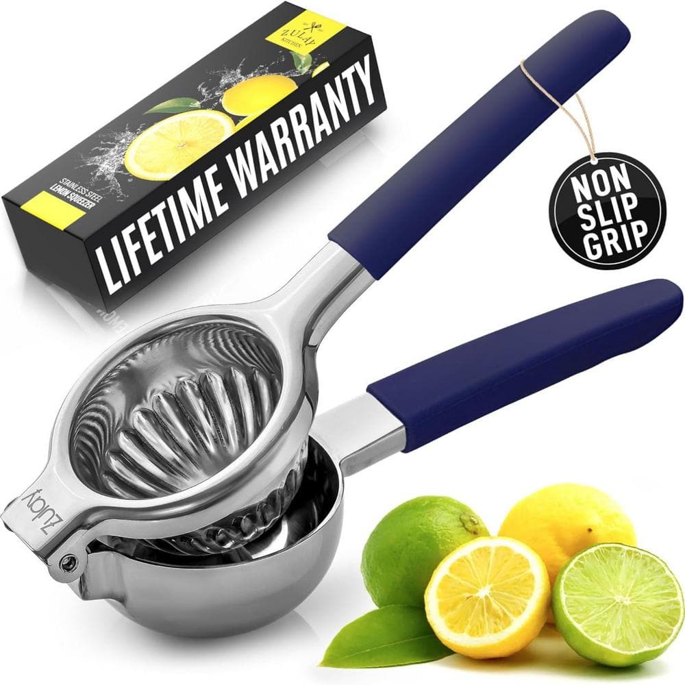 Zulay Kitchen 3 in Blade Span with Ultra-Strong High-Quality Stainless Steel Citrus Press Juicer and Lime Squeezer