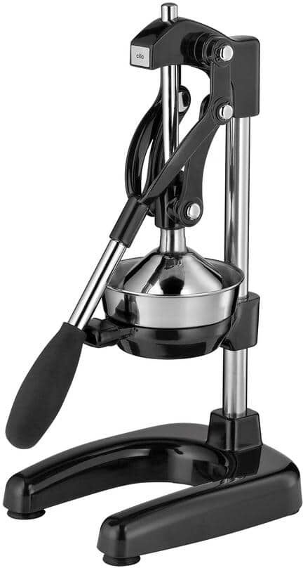 Cilio Commercial Cast Aluminum Black Lever Pull Citrus Press