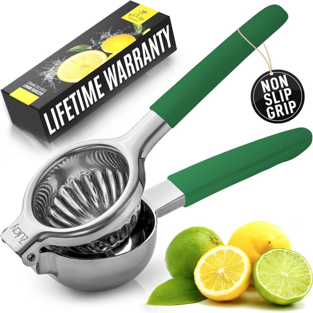 Zulay Kitchen 3 in Blade Span with Ultra-Strong High-Quality Stainless Steel Citrus Press Juicer and Lime Squeezer