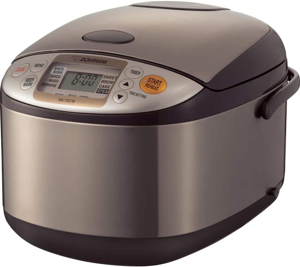 Zojirushi Micom 10-Cup Stainless Steel Rice Cooker with Built-In Timer