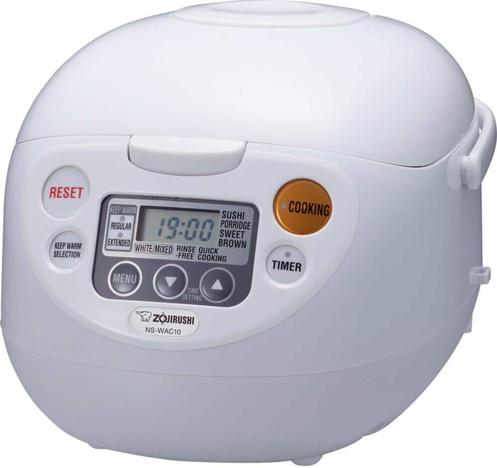 Zojirushi Micom 5-Cup Cool White Rice Cooker and Warmer with Built-In Timer