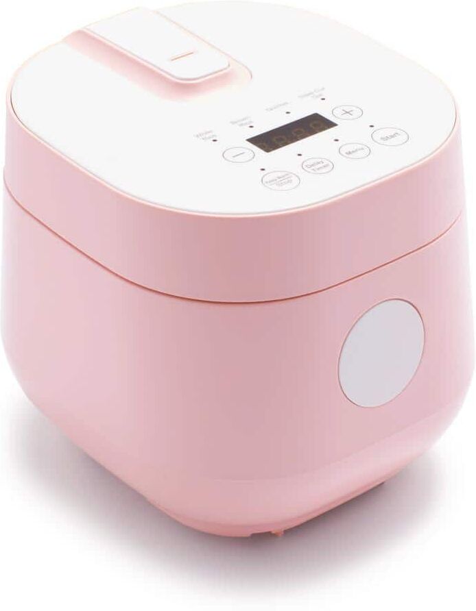 GreenLife Go Grains 4-Cup Pink Electric Grains and Rice Cooker