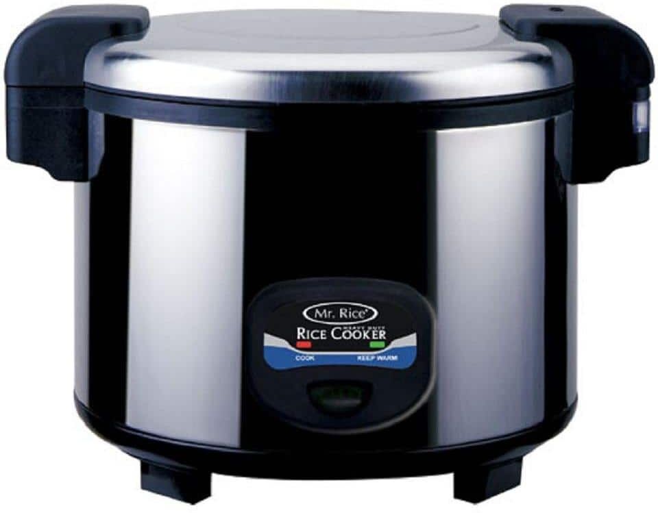 SPT 35-Cup Stainless Steel Rice Cooker with Non-Stick Inner Pot