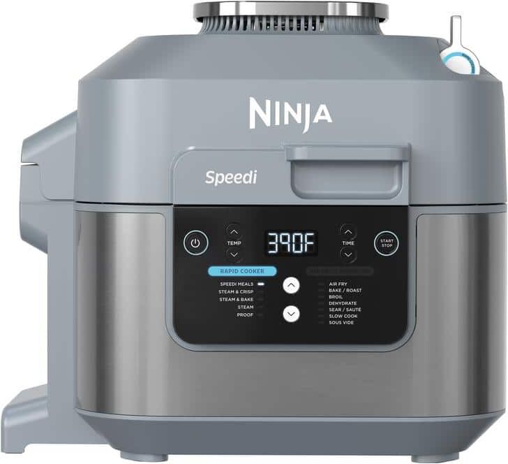 Best Air Fryer: Crisp Perfection: Discover the Top 10 Air Fryer Models of 2024 for Healthier, Delicious Cooking 37 NINJA Speedi Rapid Grey 24-Cup Steam Cooker and Air Fryer with 12 in 1 Functionality SF301