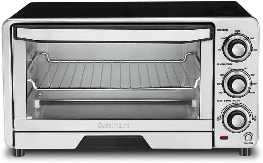 Cuisinart Custom Classic 1800 W 6-Slice Stainless Steel Toaster Oven with Recipe Book