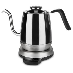KitchenAid Precision 4.25-Cup Gooseneck Stainless Steel Electric Kettle with Alarm, Silver
