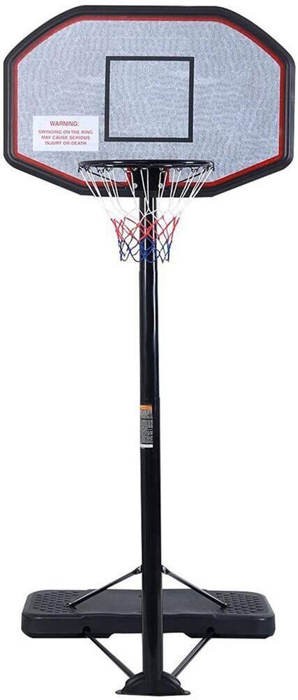 TIRAMISUBEST Indoor and Outdoor Portable Basketball Hoop/Goal with 6.5 ft. x 10 ft. Height Adjustable and Wheels