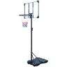 TIRAMISUBEST 5.6 ft.- 7 ft. Height Adjustable Portable Basketball Goal System w/Wheels Basketball Hoop 28 in. Backboard for Teenagers