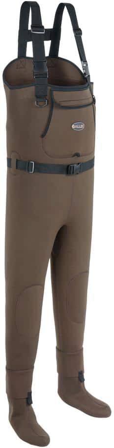 Allen Medium Rock Creek Neoprene Stocking Foot Fishing Chest Wader in Brown