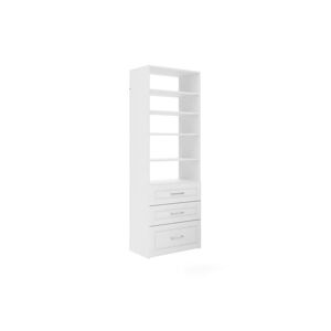 Closet Evolution Modern Raised Premier 25 in. W White Wood Closet System