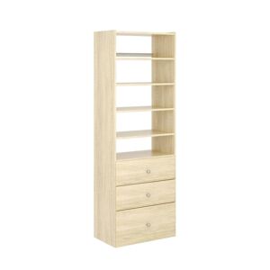 Closet Evolution Premier 25.125 in. W Harvest Grain Wood Closet System