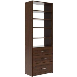 Closet Evolution 25 in. W Espresso Modern Raised Premier Wood Closet System