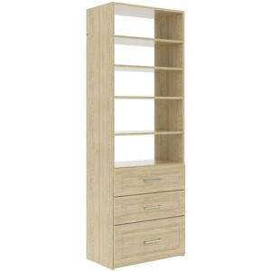 Closet Evolution Modern Raised Premier 25 in. W Harvest Grain Wood Closet System