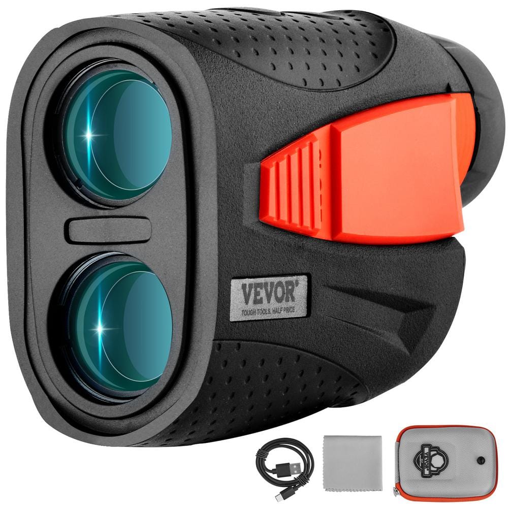 VEVOR Magnetic Golf Rangefinder 1300 Yards Laser Golfing Hunting Range Finder 6X Magnification Golfing Accessory