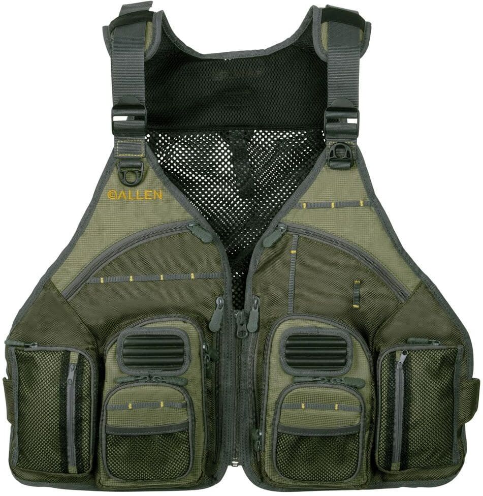 Allen Big Horn Fly Fishing Vest, Green