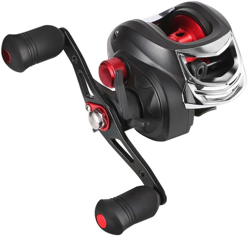 ITOPFOX Right Hand Baitcasting Fishing Reel 17.5 lbs. Max Drag Baitcaster 17+1 BB 7.1:1 Gear Ratio High Speed Long Cast Distance