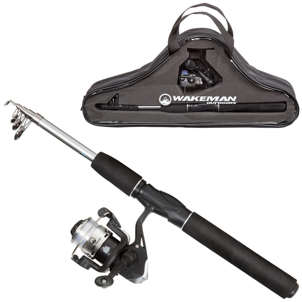 Wakeman Outdoors Ultra Telescopic Spinning Rod and Reel