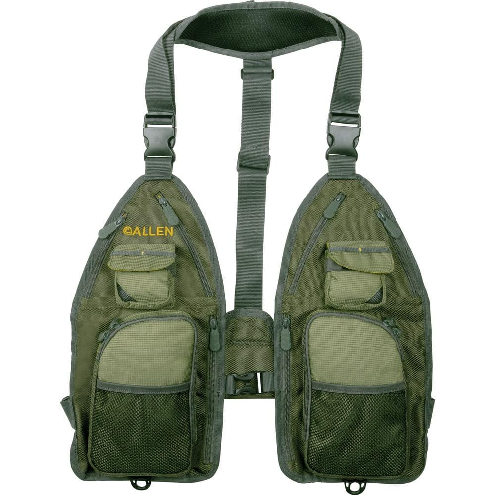 Allen Ultra-Light Gallatin Strap Fly Fishing Vest, Fits up to 4 Tackle/Fly Boxes, 14 Accessory Pockets