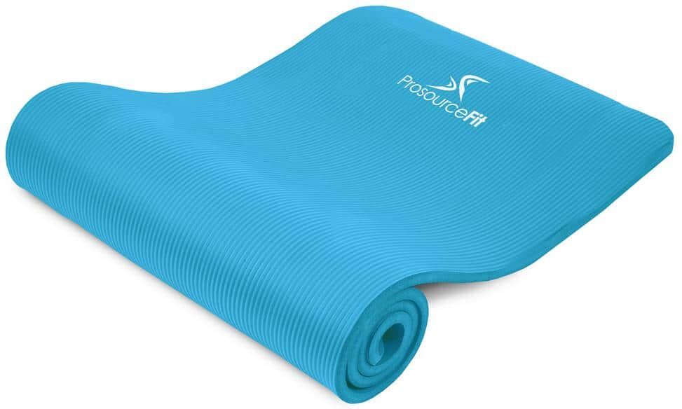 PROSOURCEFIT All Purpose Aqua 71 in. L x 24 in. W x 0.5 in. T Thick Yoga and Pilates Exercise Mat Non Slip (11.83 sq. ft.)