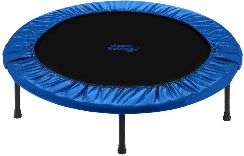 Upper Bounce Machrus  36 in. Mini Rebounder Trampoline with Durable Jumping Mat, Dual Foldable Workout Trampoline